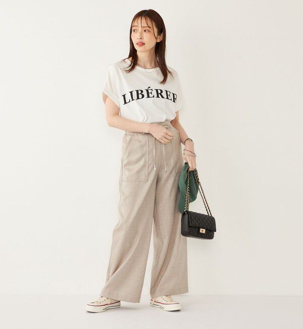 SHIPS Colors 「SHIPS Colors:〈接触冷感・UVカット〉ビッグロゴ ドルマン Tシャツ◇」|Tシャツ・カットソー|