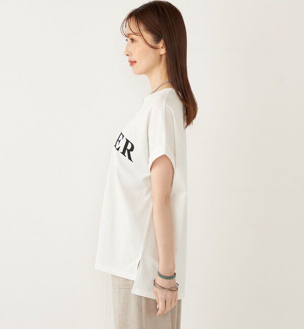 SHIPS Colors 「SHIPS Colors:〈接触冷感・UVカット〉ビッグロゴ ドルマン Tシャツ◇」|Tシャツ・カットソー|