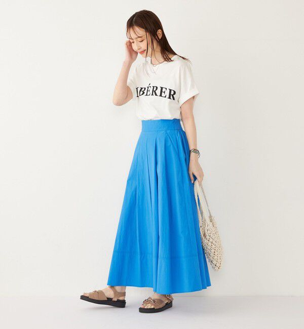 SHIPS Colors 「SHIPS Colors:〈接触冷感・UVカット〉ビッグロゴ ドルマン Tシャツ◇」|Tシャツ・カットソー|