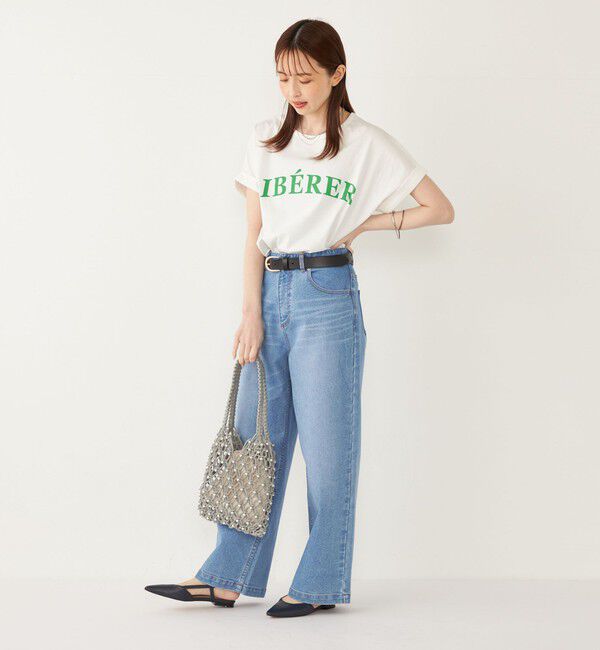 SHIPS Colors 「SHIPS Colors:〈接触冷感・UVカット〉ビッグロゴ ドルマン Tシャツ◇」|Tシャツ・カットソー|