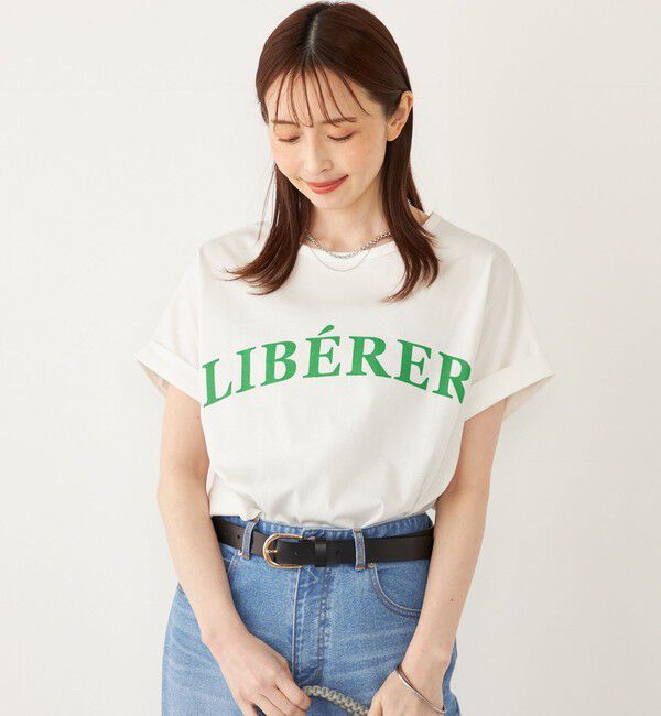 SHIPS Colors 「SHIPS Colors:〈接触冷感・UVカット〉ビッグロゴ ドルマン Tシャツ◇」|Tシャツ・カットソー|