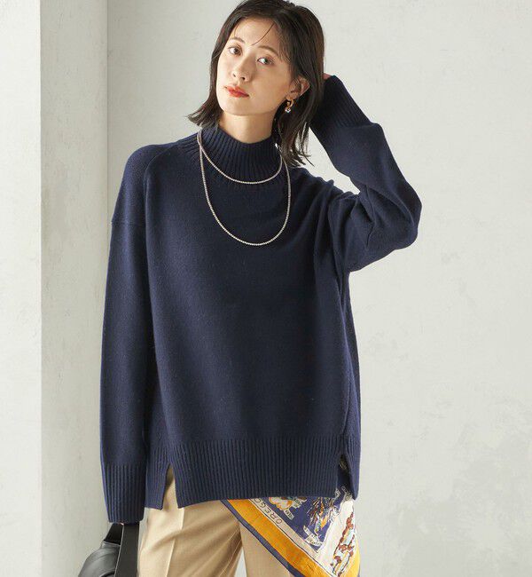 SHIPS for women「〈手洗い可能〉ウール カシミヤ ハイネック プルオーバー」|ニット・セーター|