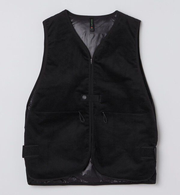SHIPS「rajabrooke: CORDUROY VEST」|ダウンベスト・ベスト|ブラック