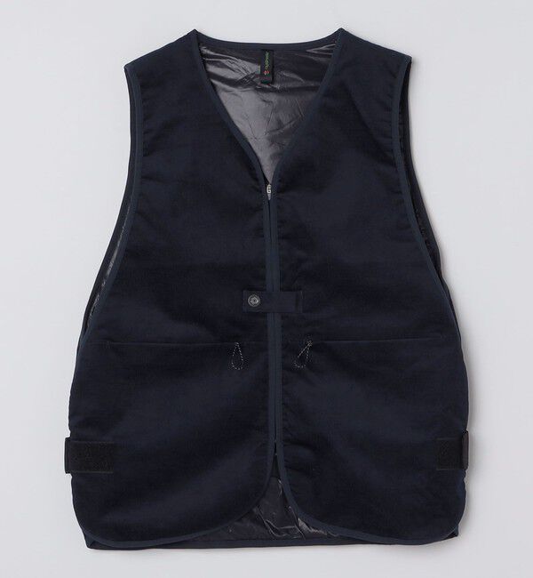 SHIPS「rajabrooke: CORDUROY VEST」|ダウンベスト・ベスト|ネイビー