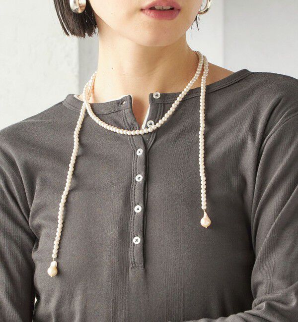 SHIPS for women「淡水 バロック パール ラリエット ネックレス」|ネックレス|