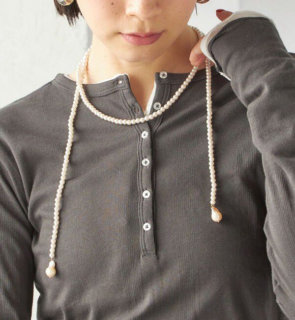 SHIPS for women「淡水 バロック パール ラリエット ネックレス」|ネックレス|