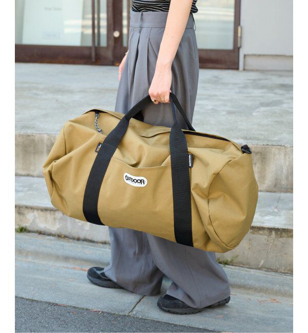 OUTDOOR PRODUCTS Usual Things「追加 232  ROLL BOSTON X-LARGE SOLID」|ボストンバッグ|ベージュ