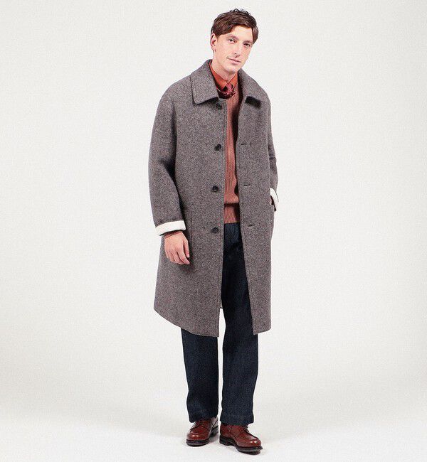 TOMORROWLAND MENS「ローデンニット マックコート」|ステンカラーコート|