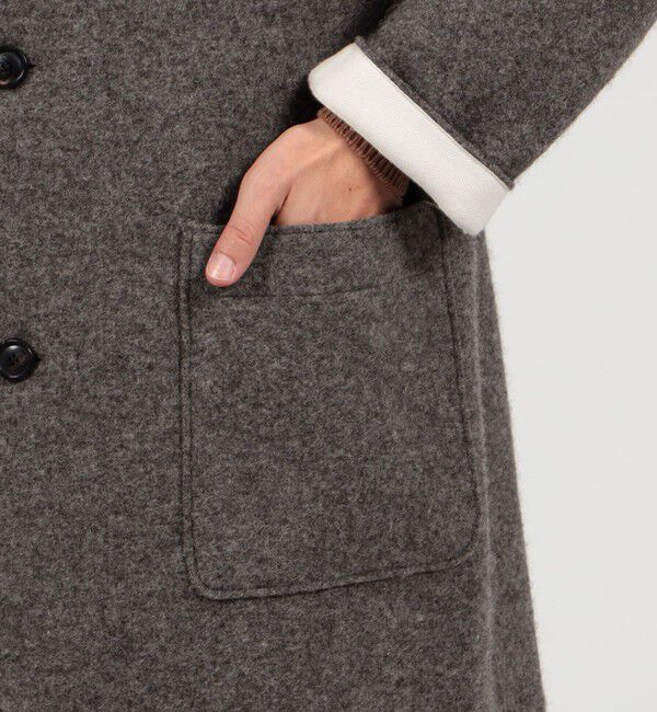 TOMORROWLAND MENS「ローデンニット マックコート」|ステンカラーコート|