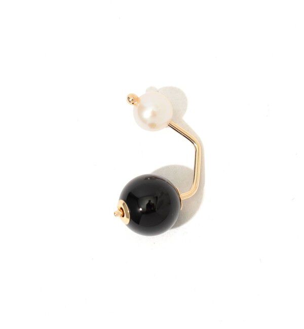 TOMORROWLAND GOODS「Hirotaka Bamble Bee オニキス パールピアス」|ピアス|18 ブラック系