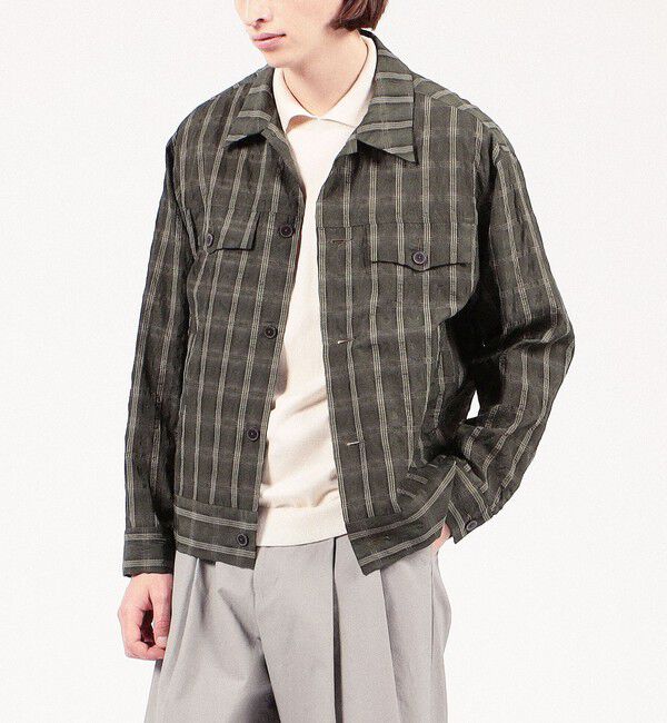 TOMORROWLAND MENS「ポリエステルナイロンキュプラ Gジャン」|ブルゾン・スタジャン|