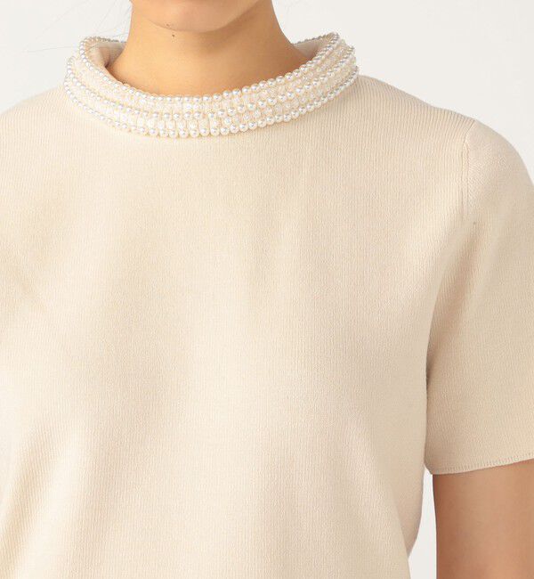 Ballsey「パールコンビ パディットカラープルオーバー」|ニット・セーター|