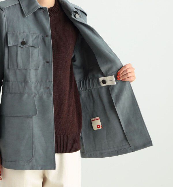 BACCA「リネンナイロンヴィンテージギャバジン ギャザードジャケット」|その他|
