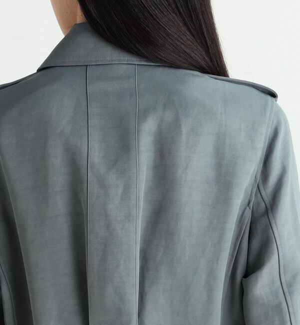 BACCA「リネンナイロンヴィンテージギャバジン ギャザードジャケット」|その他|