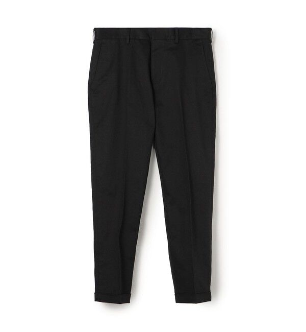 TOMORROWLAND MENS「チノストレッチ スリムテーパードパンツ」|チノ|19 ブラック
