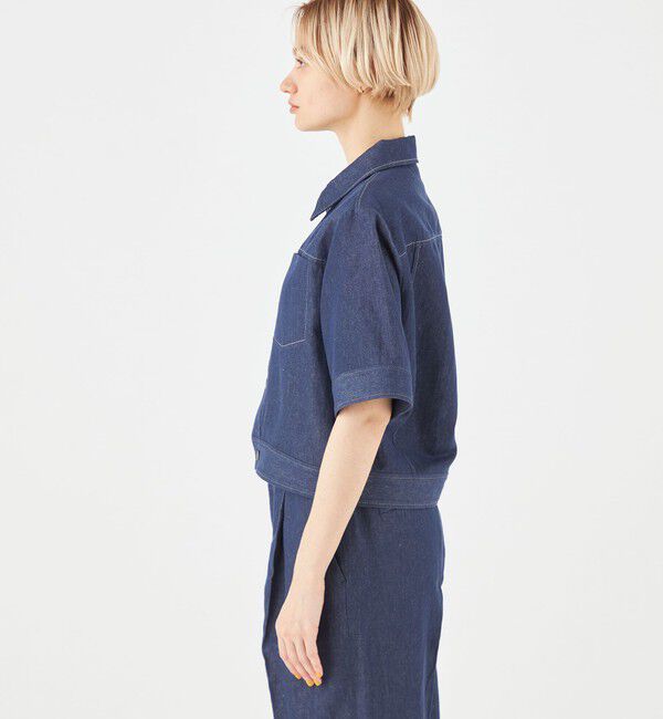 MACPHEE「リアクティブデニム ハーフスリーブシャツ」|シャツ・ブラウス|