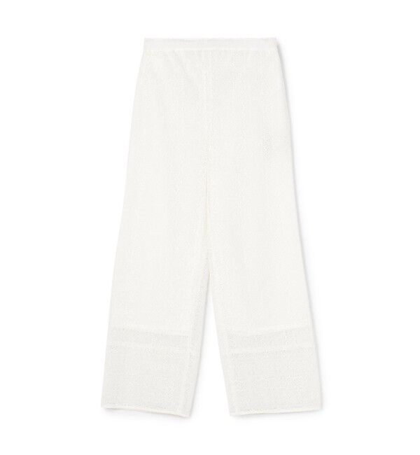 SOULEIADO「ケミカルレース イージーストレートパンツ」|その他|12 ホワイト系