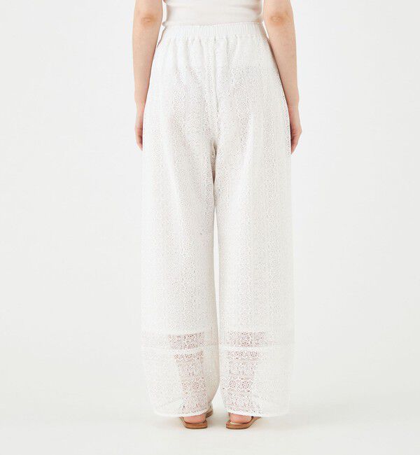 SOULEIADO「ケミカルレース イージーストレートパンツ」|その他|