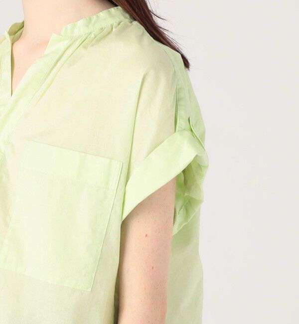 MACPHEE「コーマローン バンドカラーシャツ」|シャツ・ブラウス|