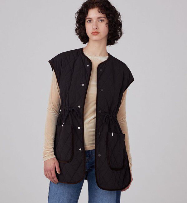 MACPHEE「キルティング クルーネックジレ」|ダウンベスト・ベスト|