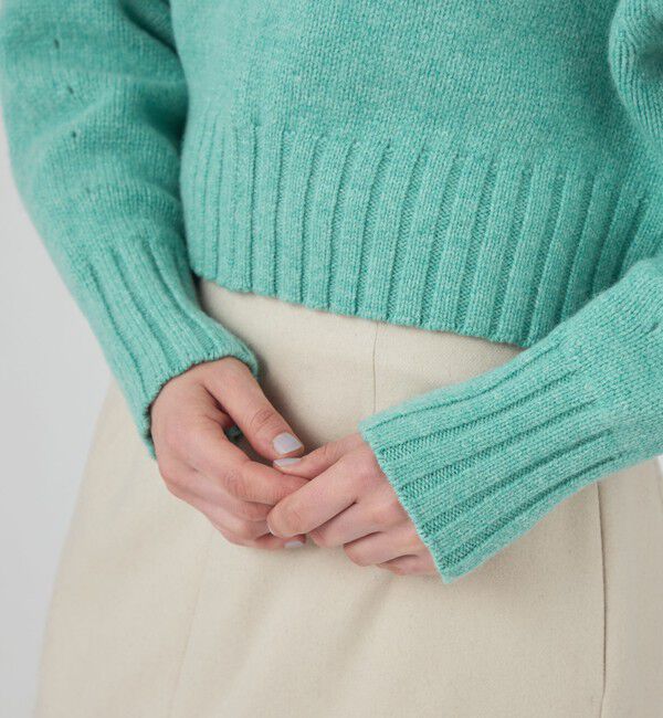 トゥモローランドMACPHEEラムウールカシミヤクルーネックニット セール】 ラムカシミヤ クルーネックプルオーバー （ニット・セーター