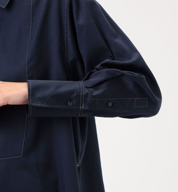 MACPHEE「コットンサティーン チュニックシャツ」|シャツ・ブラウス|