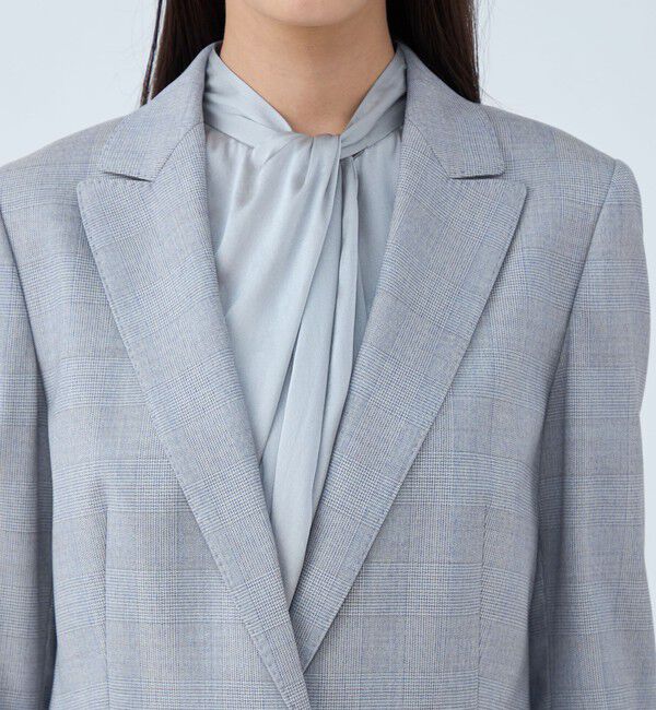 TOMORROWLAND collection「メランジグレンチェック 1Bテーラードジャケット」|テーラードジャケット|