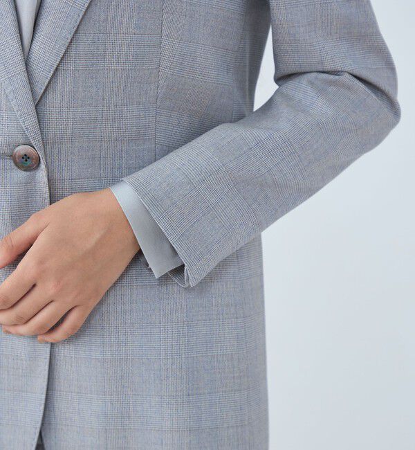 TOMORROWLAND collection「メランジグレンチェック 1Bテーラードジャケット」|テーラードジャケット|