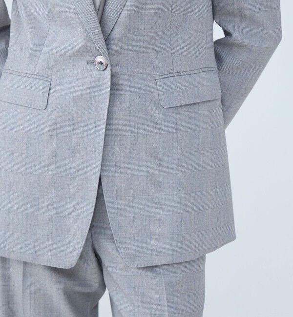 TOMORROWLAND collection「メランジグレンチェック 1Bテーラードジャケット」|テーラードジャケット|