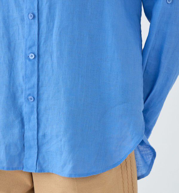 MACPHEE「リネンシャーティング レギュラーカラーシャツ」|シャツ・ブラウス|
