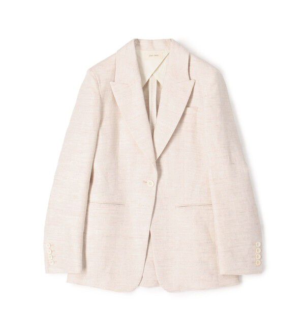 DES PRES「リネンツイル ピークドラペルジャケット」|テーラードジャケット|42 ライトベージュ系