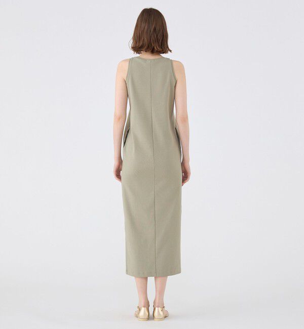 MACPHEE「ポリエステルサーマル アメリカンスリーブワンピース」|ワンピース|