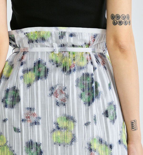 Edition「フラワープリント ラップスカート」|スカート|