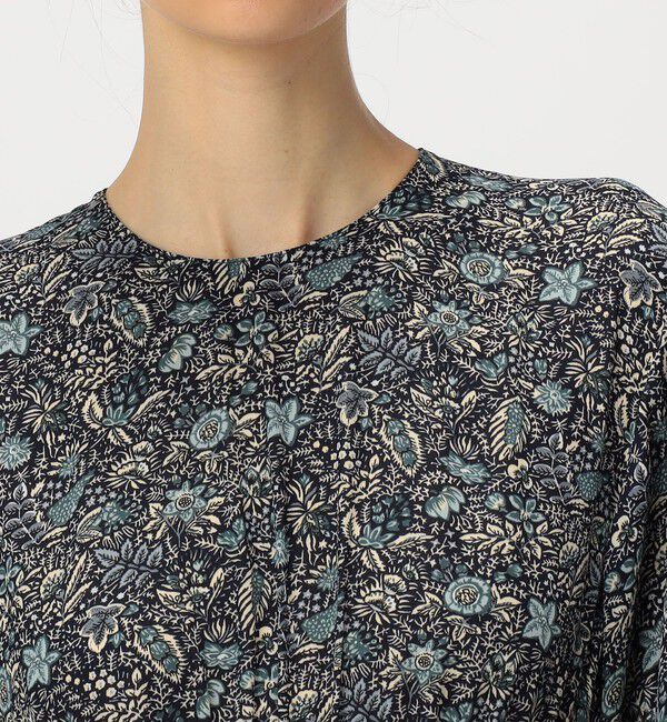 SOULEIADO「ポリエステルジョーゼットプリント ティアードワンピース」|ワンピース|