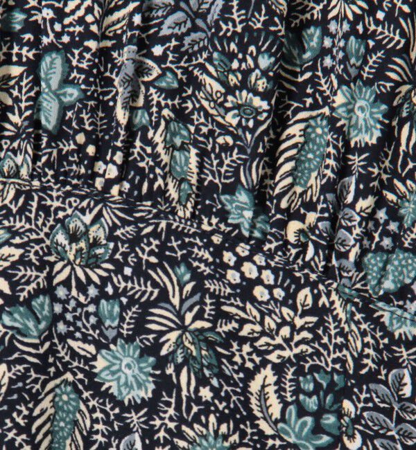 SOULEIADO「ポリエステルジョーゼットプリント ティアードワンピース」|ワンピース|