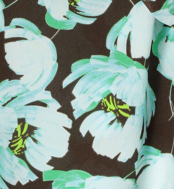 Ballsey「フェザリーフラワープリント ボウタイブラウス」|シャツ・ブラウス|