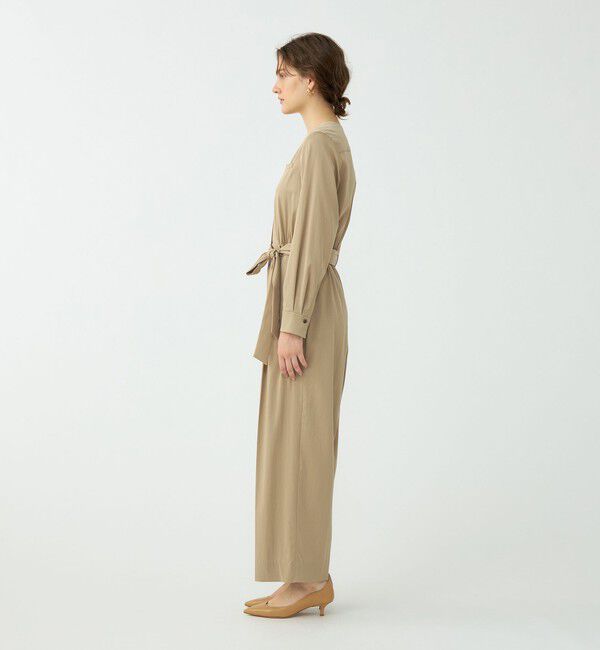 Ballsey「ドレーピーツイル Vネックオールインワン」|オールインワン|