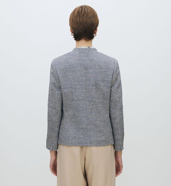 TOMORROWLAND collection「フラットテープ キザミカラージャケット」|ノーカラージャケット|