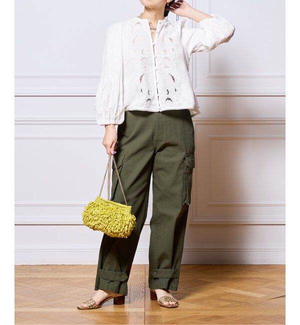 IENA LA BOUCLE「《追加》IENA LA BOUCLE ピンタック刺繍ブラウス2」|シャツ・ブラウス|