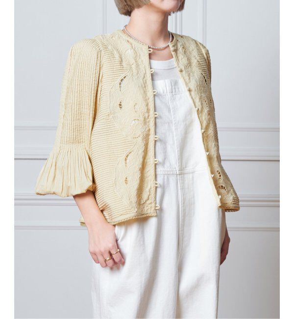 IENA LA BOUCLE「《追加》IENA LA BOUCLE ピンタック刺繍ブラウス2」|シャツ・ブラウス|