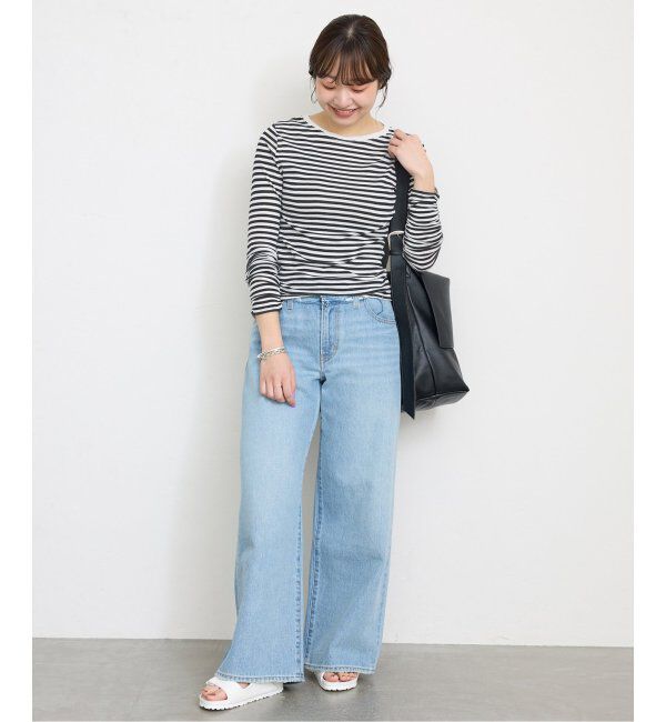 SLOBE IENA「《追加》フライスガーゼシャーリングロンTEE」|Tシャツ・カットソー|