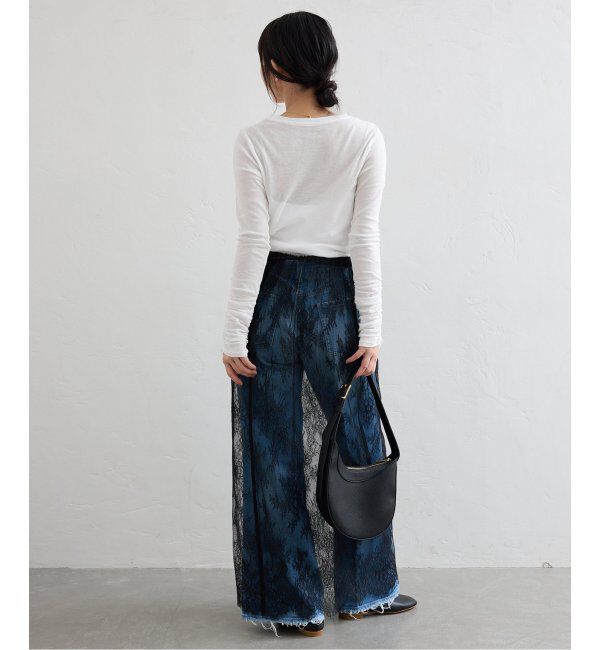 SLOBE IENA「《追加》フライスガーゼシャーリングロンTEE」|Tシャツ・カットソー|