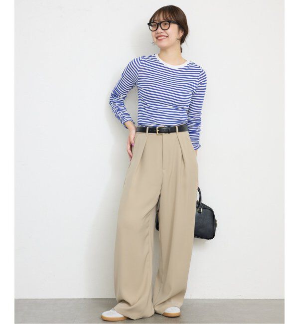 SLOBE IENA「《追加》フライスガーゼシャーリングロンTEE」|Tシャツ・カットソー|