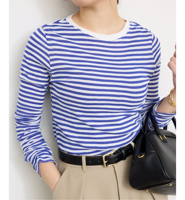 SLOBE IENA「《追加》フライスガーゼシャーリングロンTEE」|Tシャツ・カットソー|