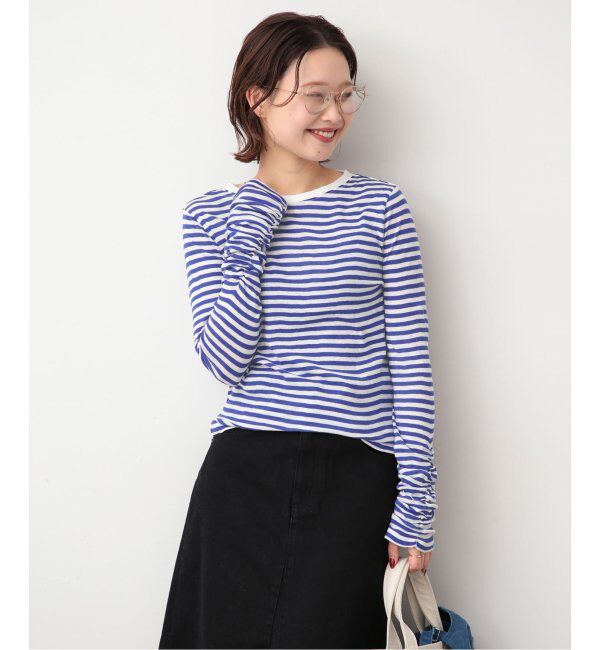 SLOBE IENA「《追加》フライスガーゼシャーリングロンTEE」|Tシャツ・カットソー|