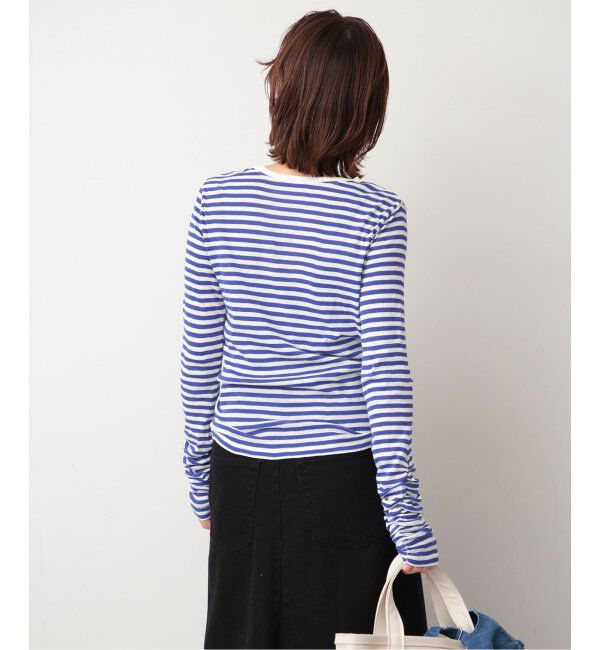 SLOBE IENA「《追加》フライスガーゼシャーリングロンTEE」|Tシャツ・カットソー|