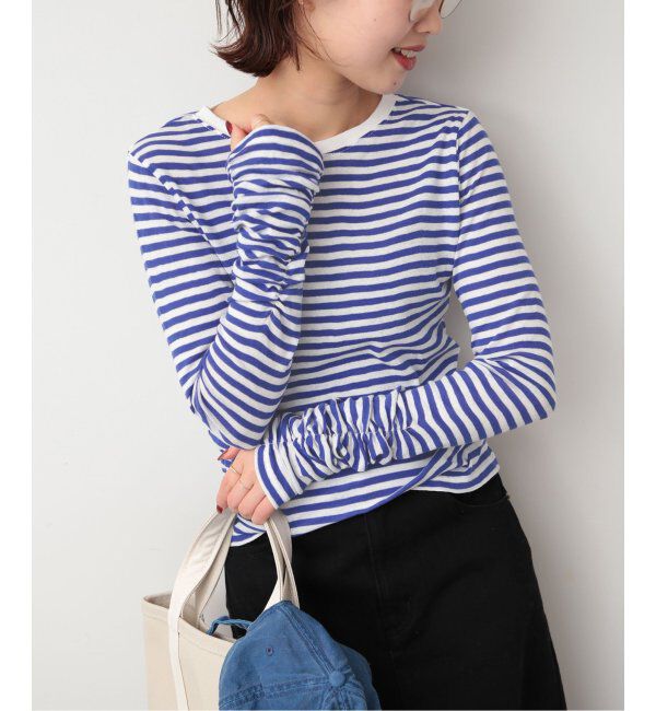 SLOBE IENA「《追加》フライスガーゼシャーリングロンTEE」|Tシャツ・カットソー|