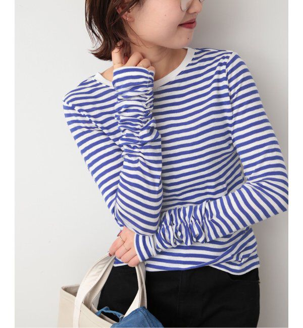 SLOBE IENA「《追加》フライスガーゼシャーリングロンTEE」|Tシャツ・カットソー|