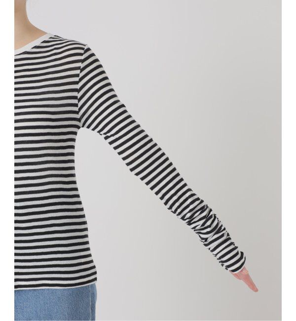 SLOBE IENA「《追加》フライスガーゼシャーリングロンTEE」|Tシャツ・カットソー|