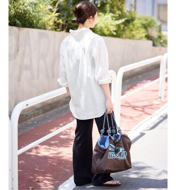 SLOBE IENA「リネンコットンレギュラーシャツ」|シャツ・ブラウス|